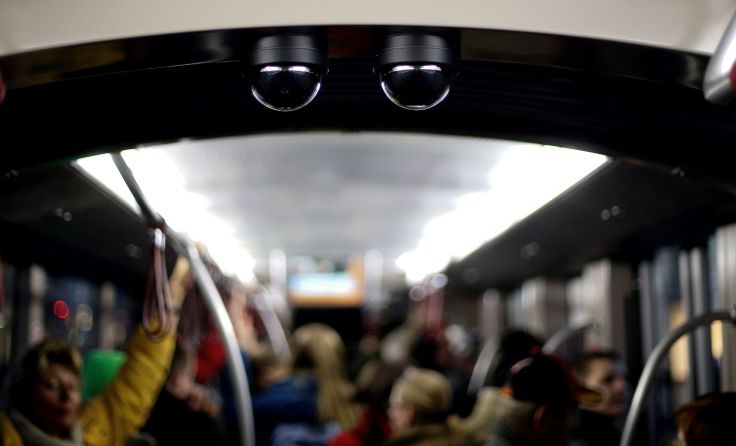 Die Kameras gibt es in den Straßenbahnen schon, sie wurden aber nie aktiviert. Foto: Weihbold
