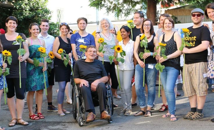 Das Team der unabhängigen Menschenrechtsorganisation SOS Menschenrechte.
