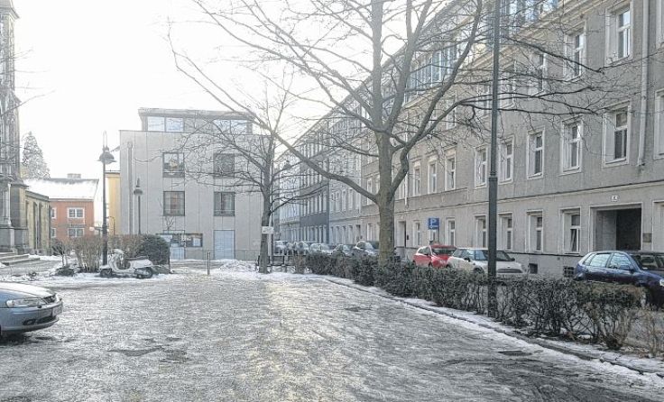 n der Hafnerstraße ist die Einfahrt zur Tiefgarage geplant. 
