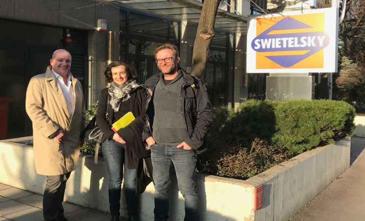 Eine kleine Delegation der Bürgerinitiative war zu Gast bei Swietelsky. 