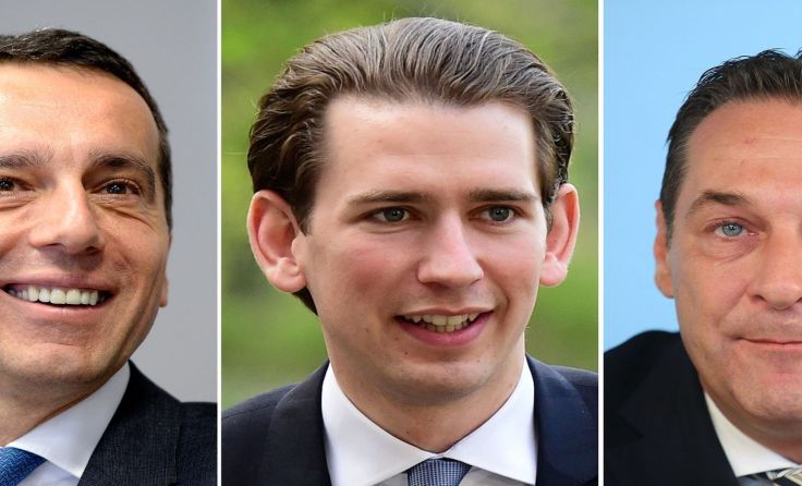 Die Chefs der drei stärksten Parteien. Fotos: SPÖ, ÖVP, FPÖ