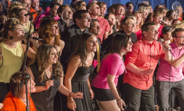 Auch der „United Voices“-Chor wird beim Beatles-Tag dabei sein. Foto: Herzenberger