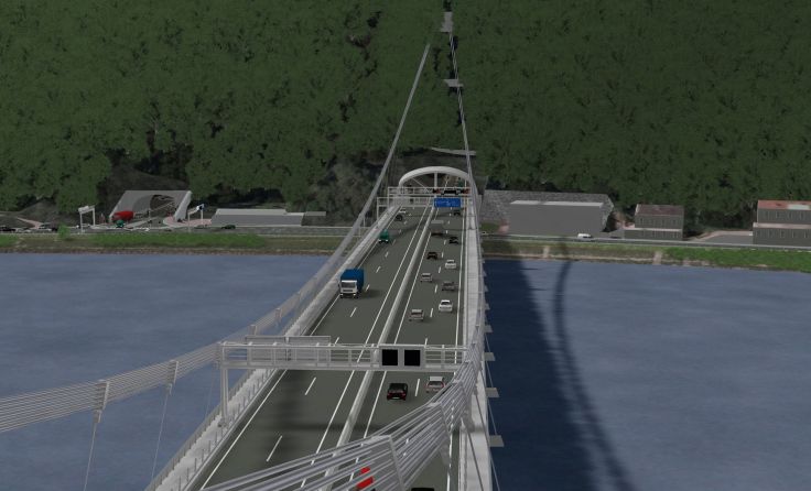 Die ersten Arbeiten an der Brücke werden noch heuer starten. Grafik: ASFINAG