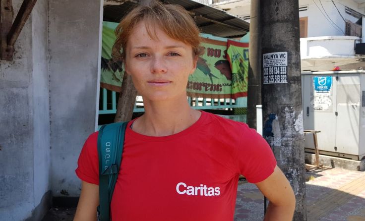 Caritas-Helferin Miriam Ebner ist bereits in Indonesien eingetroffen. Foto: Caritas OÖ