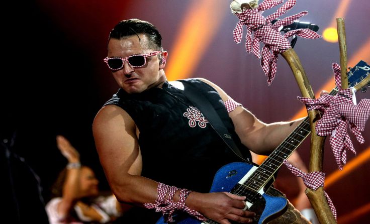 Andreas Gabalier bei seinem Auftritt am 1. Dezember in der TipsArena Linz. Foto: Weihbold