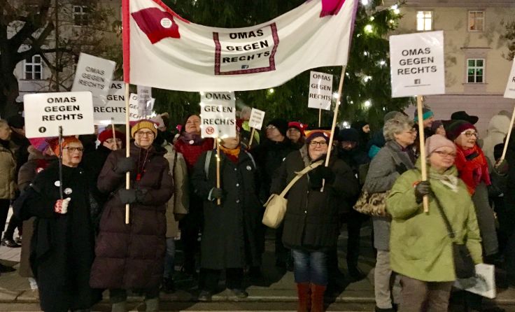 Am 14. März ab 18 Uhr laden die „Omas gegen Rechts“ zur Demo in Linz. Foto: privat