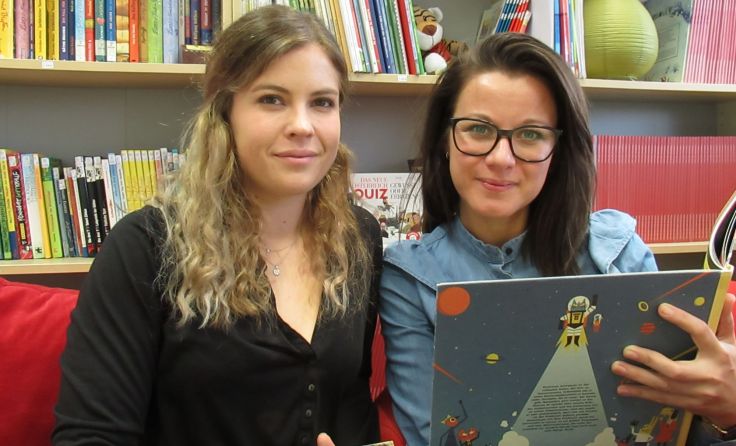 Nadja Reichl und Fatima Malic suchen ehrenamtliche Vorleser. Fotos: ibuk