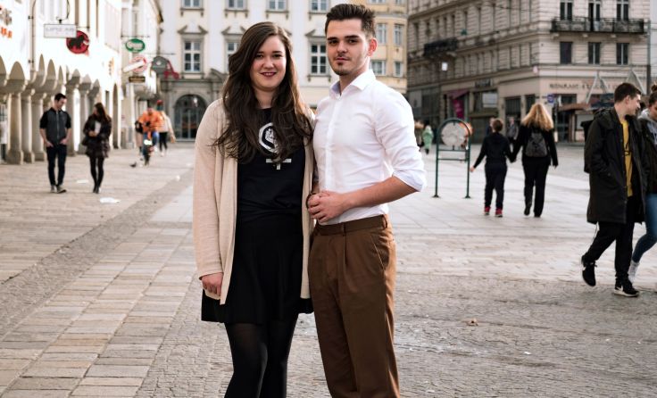 Anne-Sophie Bauer und Tomislav Pilipovic. Foto Grüne Jugend OÖ