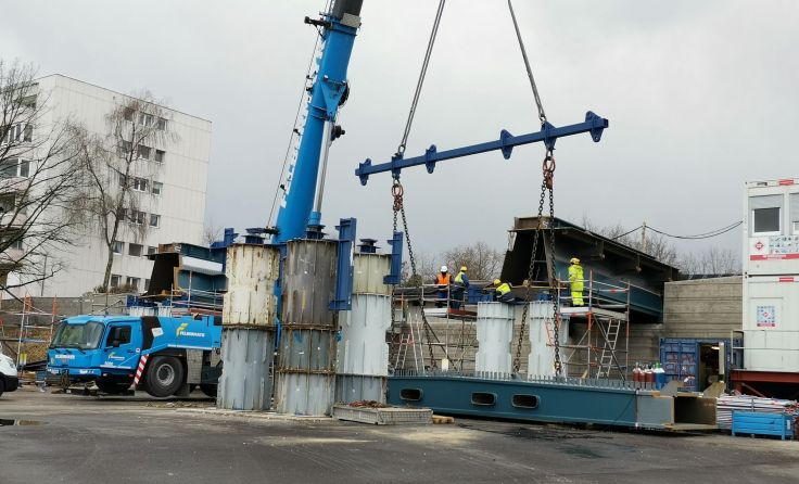 Es tut sich was an der Baustelle. Foto: Stadt Linz