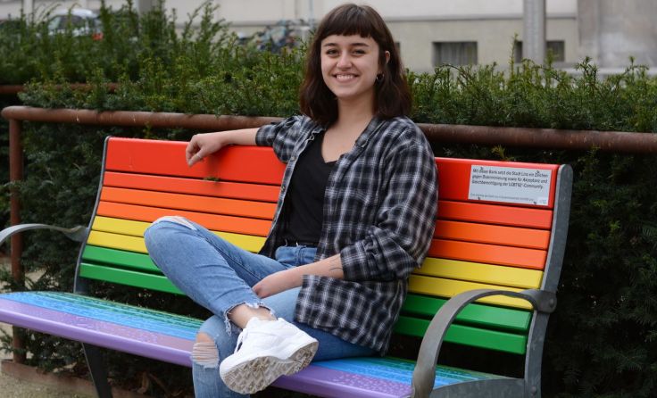 Grünen-Gemeinderätin Sophia Hochedlinger will aktiv Diskriminierung abbauen.Foto: Grüne Linz