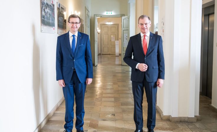 Landeshauptmann Thomas Stelzer und Landesrat Markus AchleitnerFoto: Land OÖ/Max Mayrhofer, 
