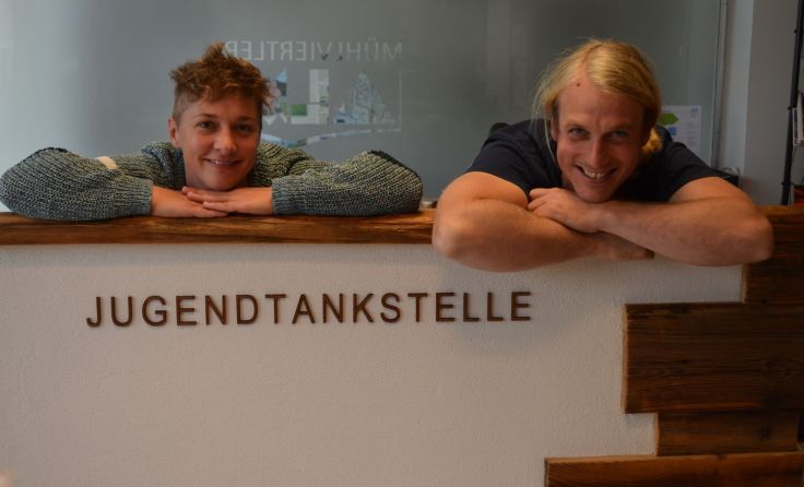 Das Jugendtankstellen-Team Claudia Lindner und Wolfgang Moser. Foto: Jugendtankstelle