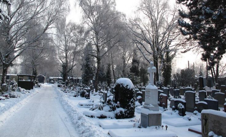 Winterliche Stimmung am Linzer St. Barbara-Friedhof (Foto: Clemens Frauscher)
