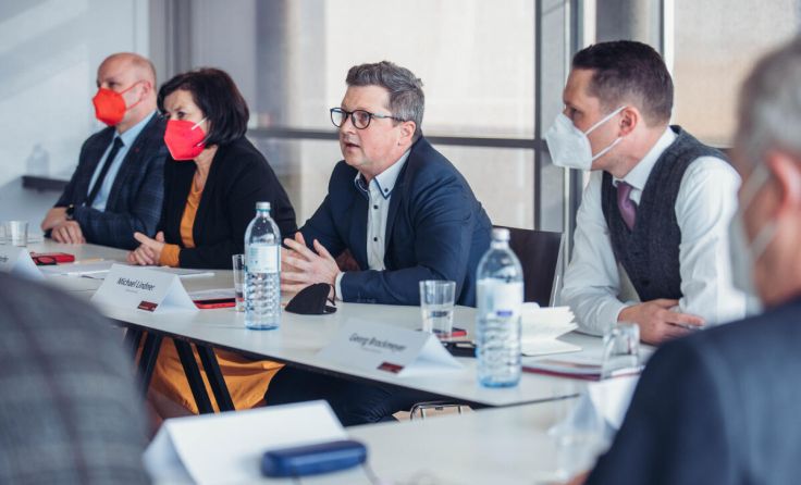 Die Spitze der SPÖ OÖ tagte in Linz (Foto: MecGreenie)