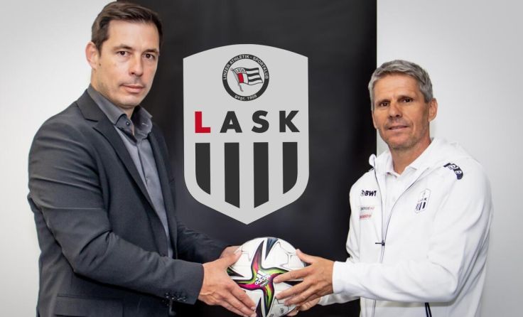 LASK-Sportdirektor Radovan Vujanovic mit dem neuen Trainer Didi Kühbauer (Foto: LASK)
