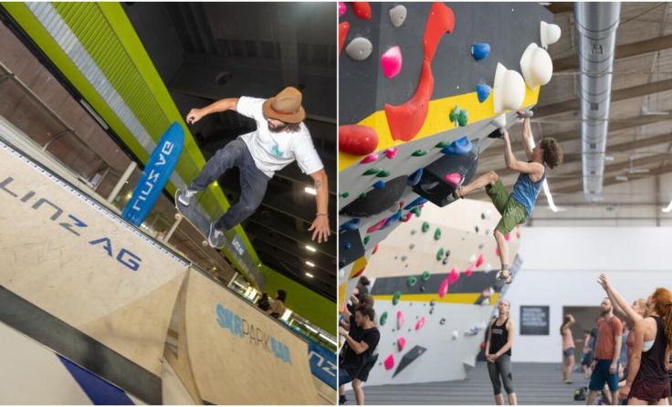 Skater und Kletterer kommen voll auf ihre Kosten. (Foto: Linz AG / Stefan Riedl)