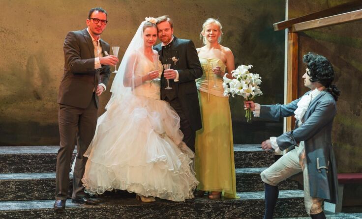 Uraufführung „Werther lieben“ Foto: Christian Herzenberger