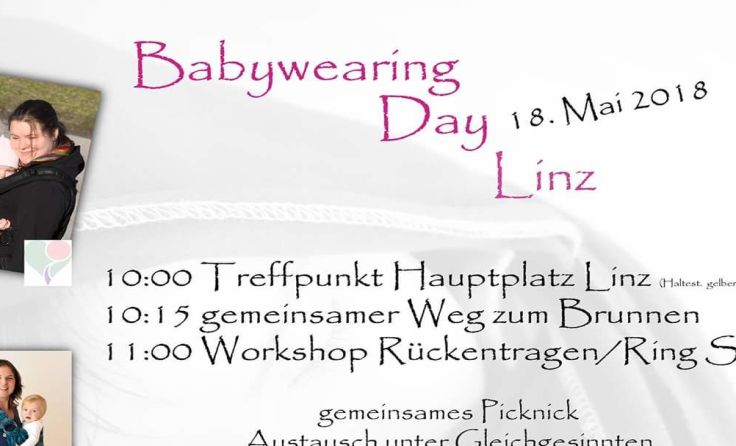 Babywearing Day in Linz: 18.5. am Hauptplatz