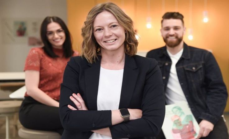 Bettina Gumpenberger (Mitte) ist die neue Leiterin des Innovationshauptplatzes