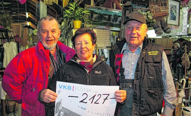 Dieter Groicher, Melanie Fressl und Josef Neusser vom „Trödler Abraham“