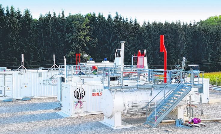 Das „Underground Sun Storage“-Projekt in Pilsbach Fotos: RAG