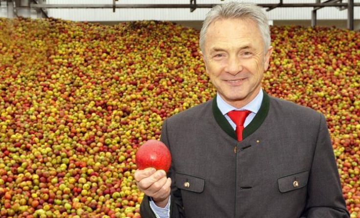 Geschäftsführer Josef Mayer vor der Apfelernte Foto: Spitz