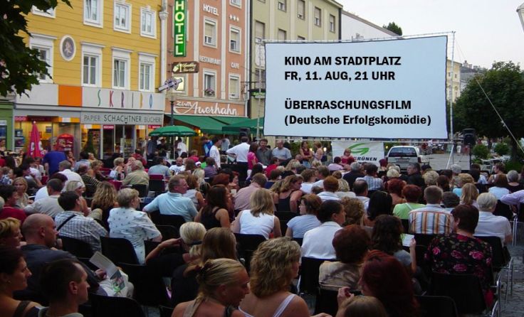 Die Grünen zeigen am 11 August am Stadtplatz eine deutsche Erfolgskomödie. Foto: Grüne