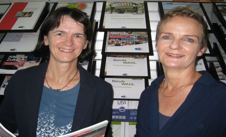 Sonja Hofstetter-Crazzolara (l.) mit Petra Breurather Foto: AMS
