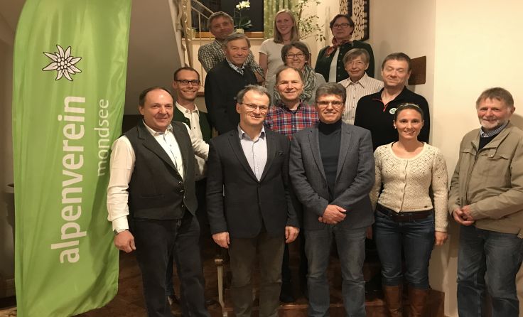Der Vorstand der Alpenvereinssektion Mondsee Foto: Manfred Hisch