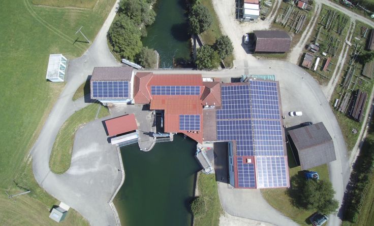 Die Photovoltaikanlage von KWG liefert nachhaltigen Ökostrom. Foto: KWG 