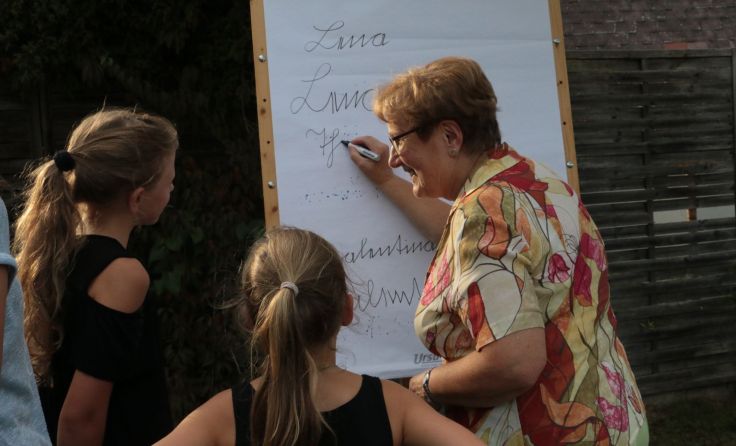 Der eigene Name in Kurrent Foto: privat
