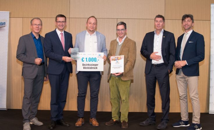 Mario Schneeberger aus Vöcklabruck bei der SiegerehrungFoto: Cityfoto/Katouly