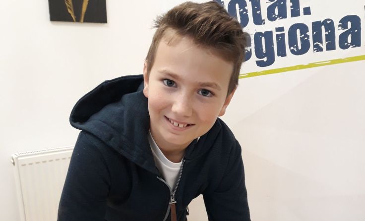 Maximilian Ernecker zu Besuch in der Tips Redaktion Foto: Ebner