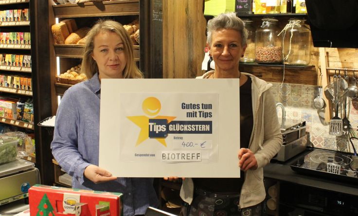 Maria Schorn (re.) mit Tips-Redakteurin Martina Ebner