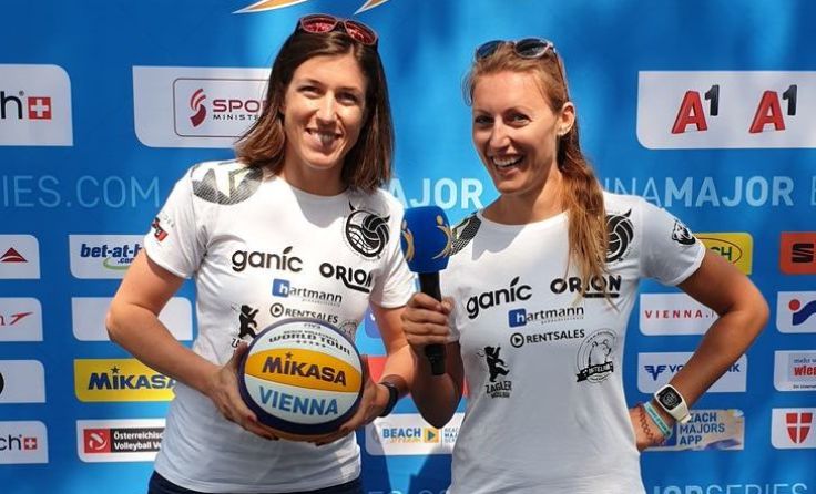 Valerie (l.) und Eva zu glücklicheren Zeiten beim Major Turnier in Wien Foto: privat