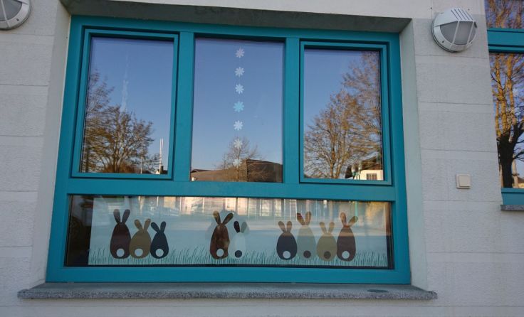 Auch die Fensterdekoration wurde neu gestaltet.Foto: Bibliothek