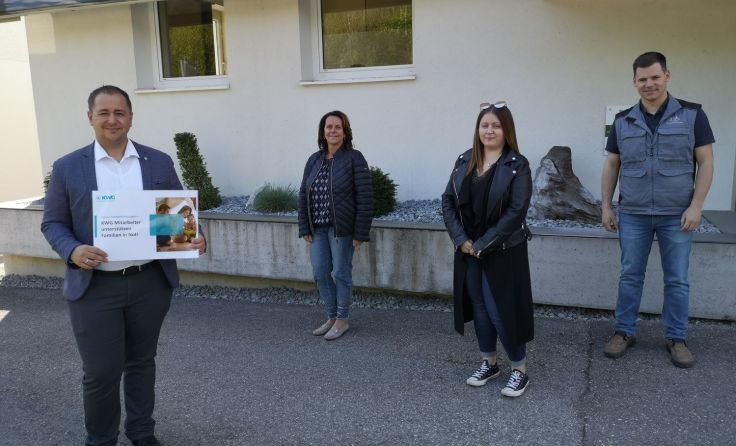 KWG-Mitarbeiter spenden einen Teil ihres Entgeltes für Familien in Not. Foto; KWG