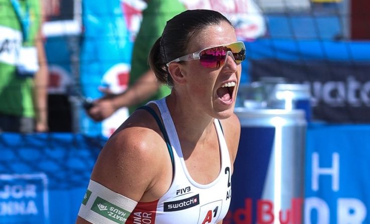 Die Auracherin Valerie Teufl bei den Beach Major Wien Foto: Events.PulsVier.com