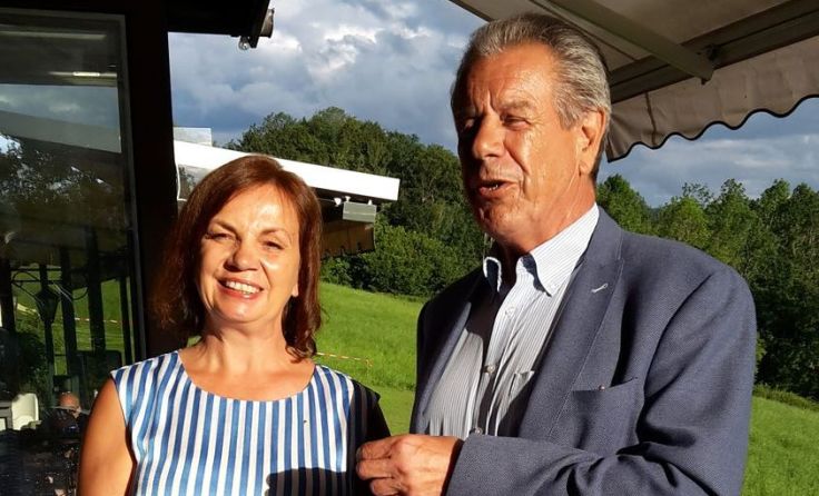 Birgit Reingruber mit ihrem Vorgänger Walter Loach Foto: privat