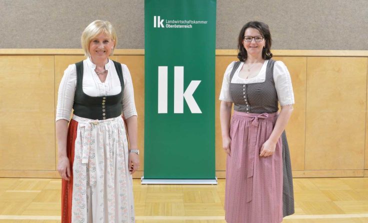 Elfriede Schachinger (l.) und Elisabeth Gneissl Foto: BBK Gmunden Vöcklabruck