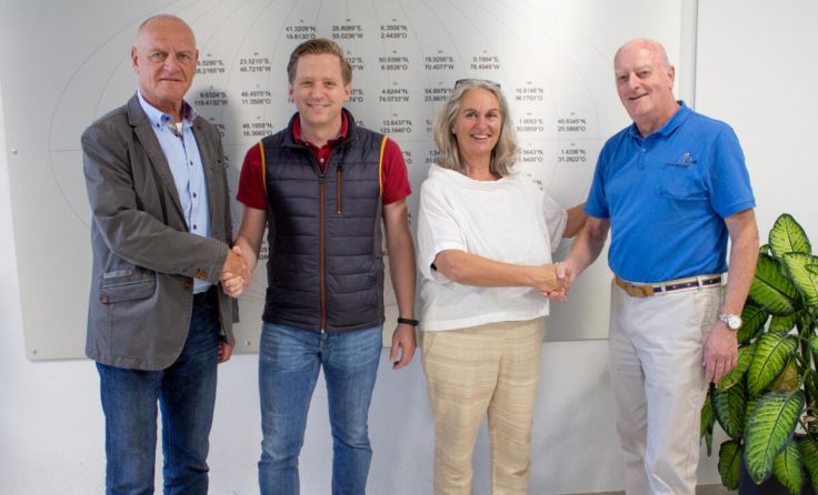 V.l.: Herbert Theil, Ulrich Schaumberger, Sonja Schlager, Karl Schaumberger (Foto: Franziska Haas)