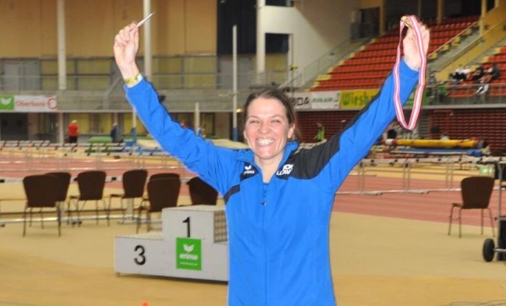 Andrea Scheibl jubelte bei den Gehermeisterschaften über Gold. (Foto: Fritz Baldinger)