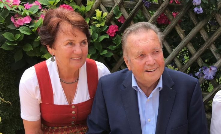 Josef Baumgardinger mit Ehefrau Rosi (Foto: H. Weißenbacher)
