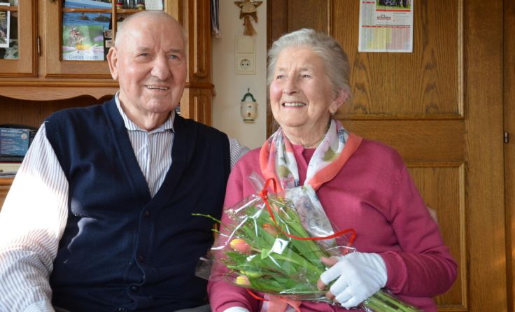 Gottfried und Hermine Post sind seit 65-Jahren verheiratet. (Foto: Seniorenbund Gampern)