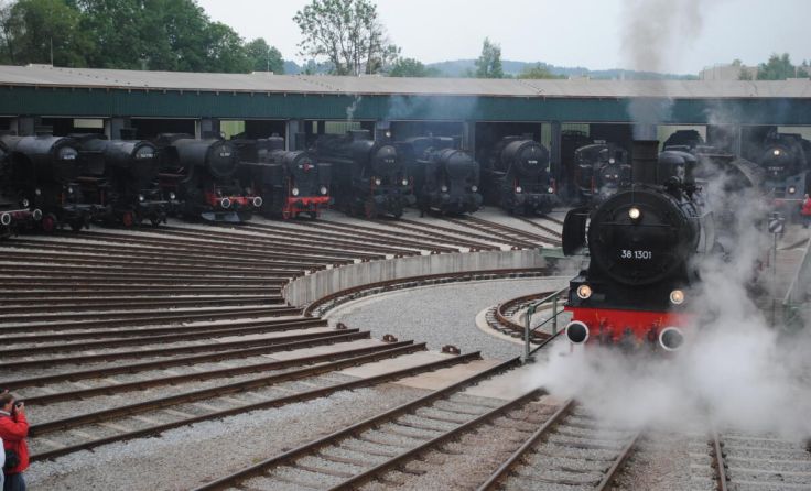 Im Lokpark werden historische Schienenfahrzeuge präsentiert. (Foto: ÖGEG)
