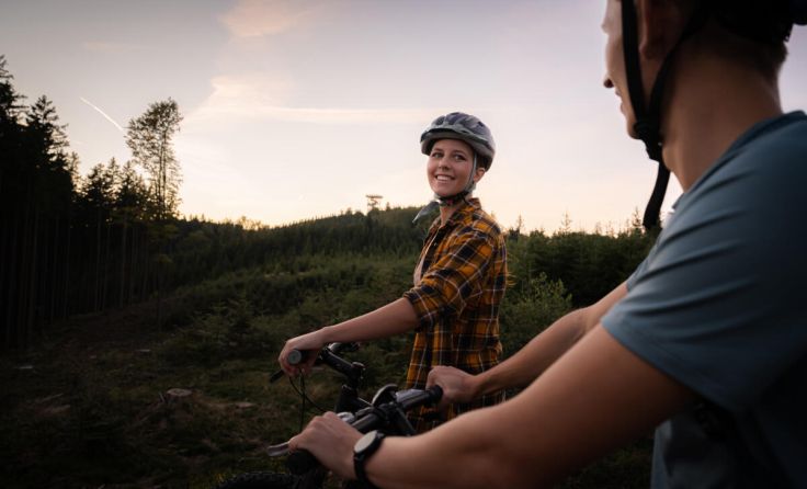 Radtour zum Aussichtsturm Göblberg in Ampflwang (Foto: Thomas Koller)