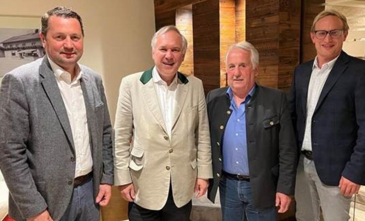 v.l.: Arthur Kroismayr, Walter Rosenkranz, Andreas Bachleitner und Tilmann Schoberansky (Foto: FPÖ)