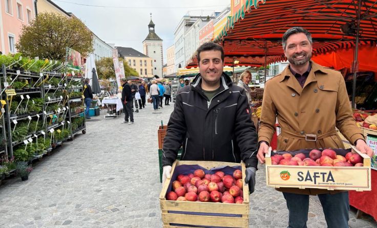Ramazan Turan (l.) und Bürgermeister Peter Schobesberger (Foto: privat)