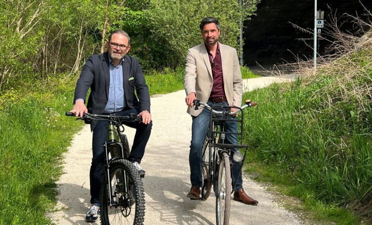 VARENA-Manager Thomas Krötzl (l.) mit Bürgermeister Peter Schobesberger (Foto: privat)
