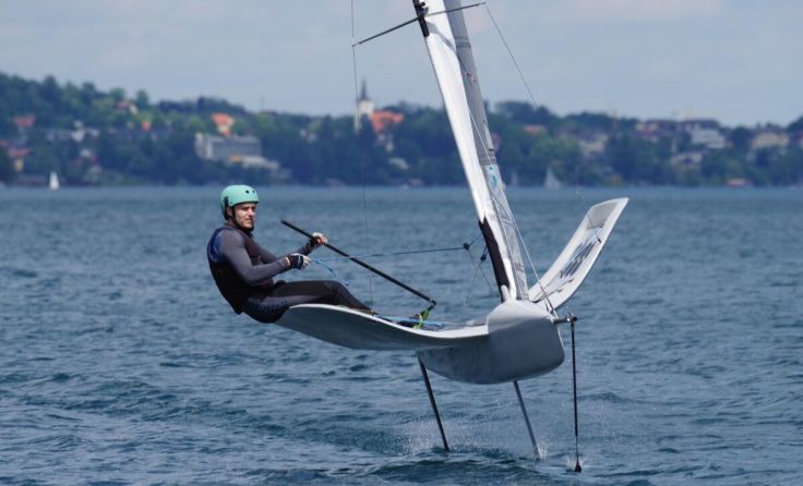 Michael Schönleitner während einer Wettfahrt (Foto: Ernst Brandstätter)